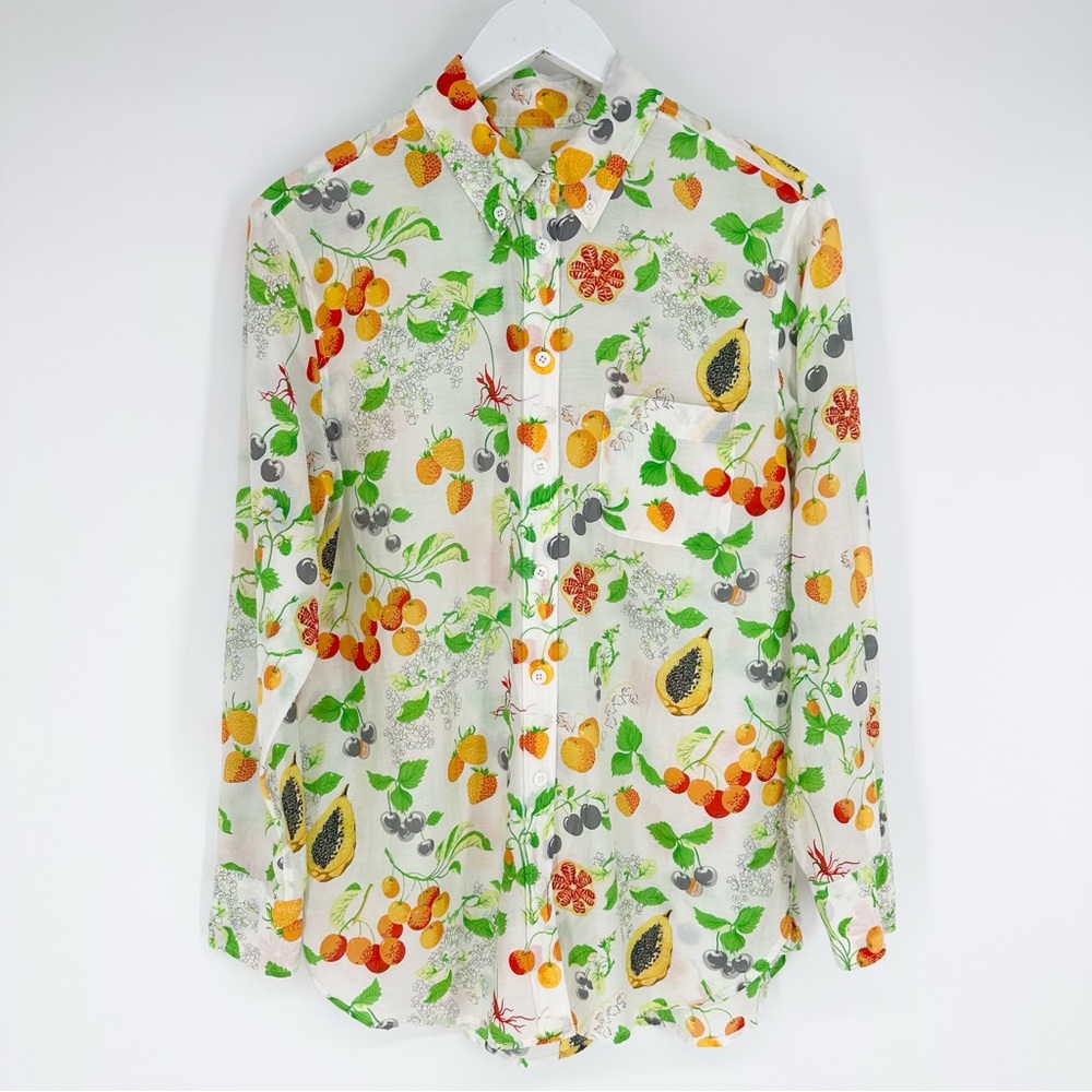 Equipment Summer Fruits Printed Button Down Shirt